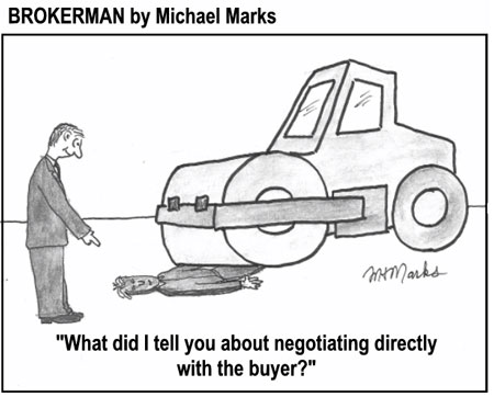 Negotiating directly with Buyer not a good idea