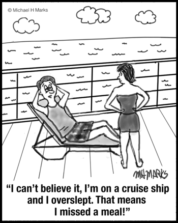 Eating on a cruise ship