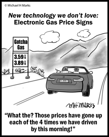 Gas price signs